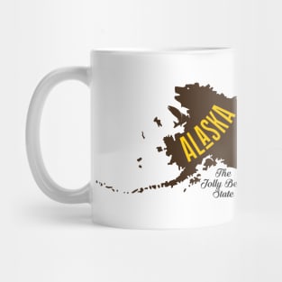 A funny map of Alaska Mug